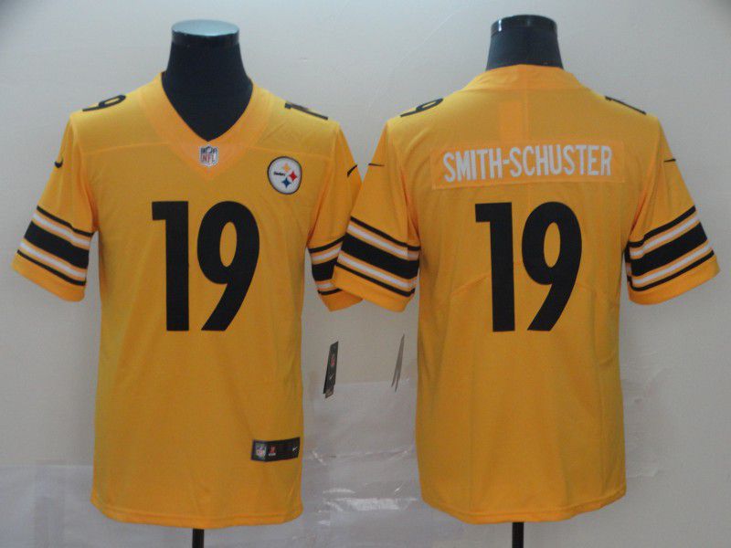 Men Pittsburgh Steelers #19 Smith-schuster Yellow Nike Vapor Untouchable Limited NFL Jersey